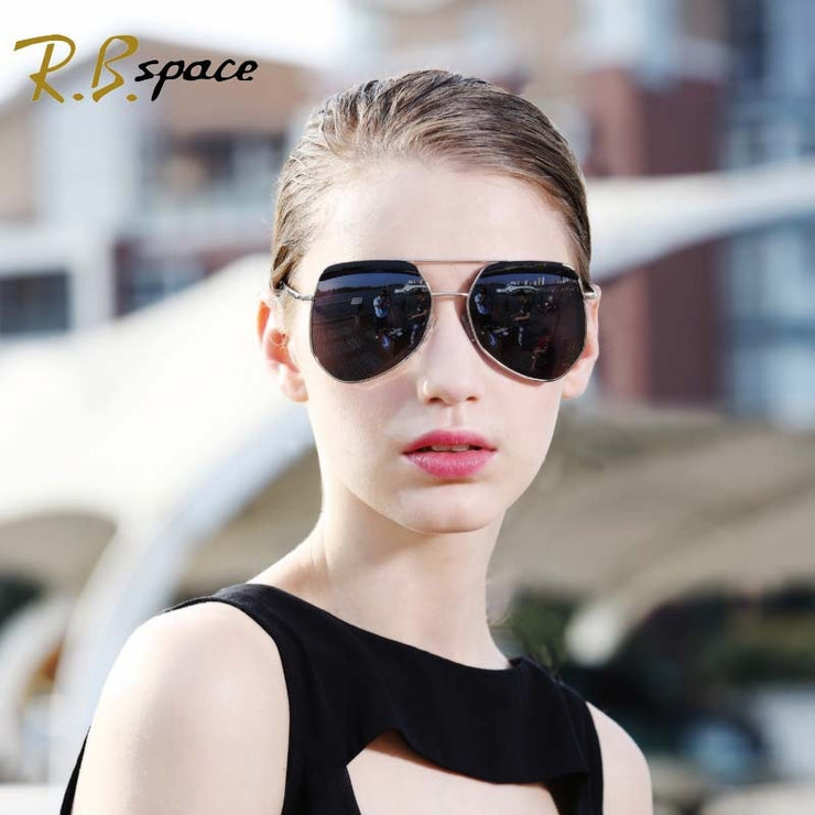 RBspace Big Frame Women's Sunglasses Individuality Glasses Tide Brand Tortoise Men's Sunglasses Driving Glasses Designer Brands